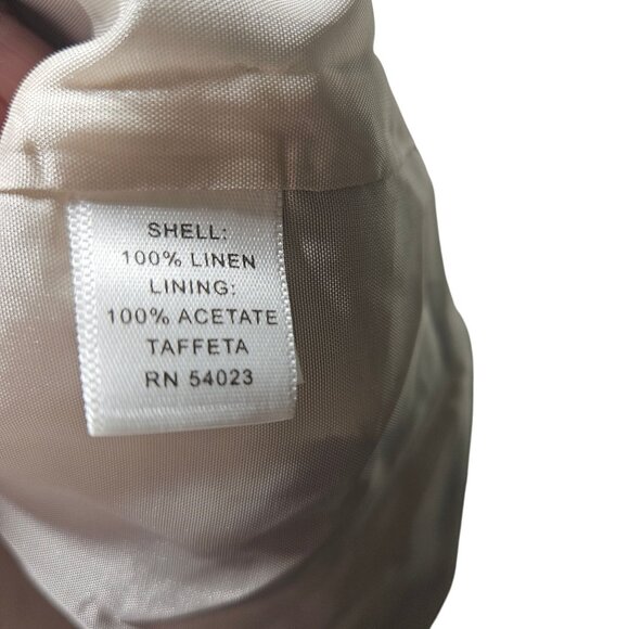 Banana Republic Zebra Print Linen Blend Sheath Dress 12P Petite Womens Back Zip - Picture 5 of 6